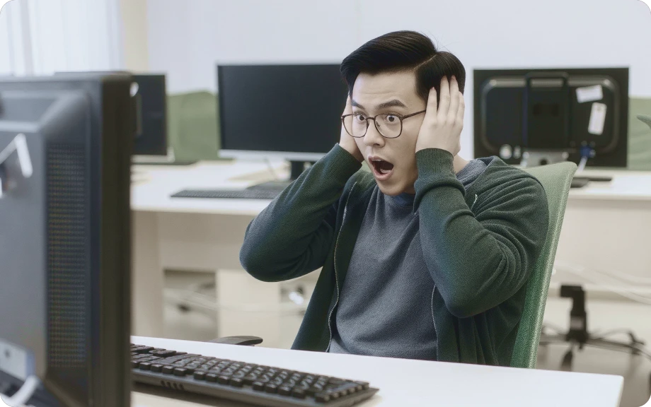 데이터 손실 상황