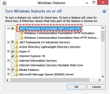 .NET Framework 3.5 설정